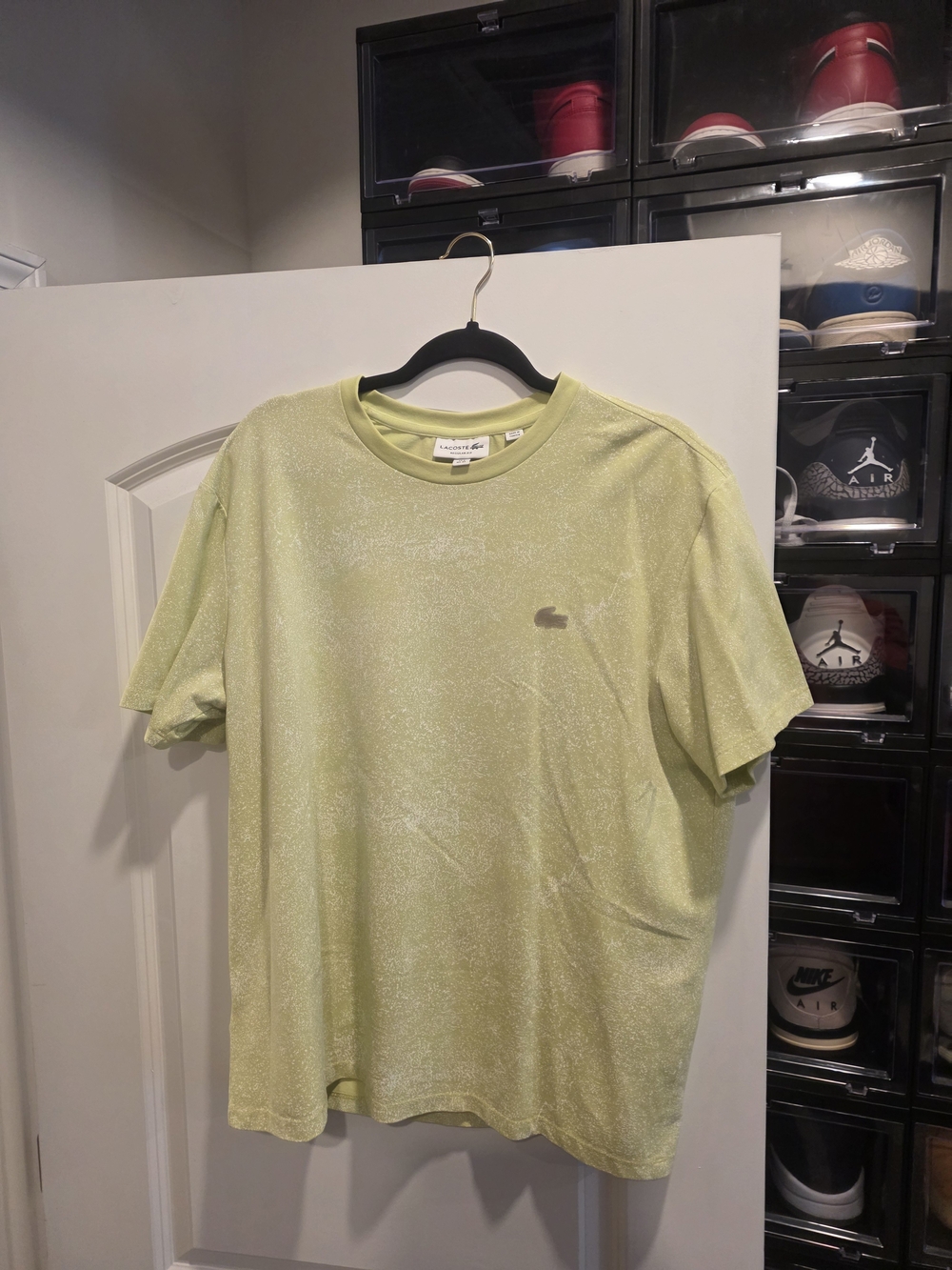 Lacoste Pale Lime Short Sleeve Crew Tee